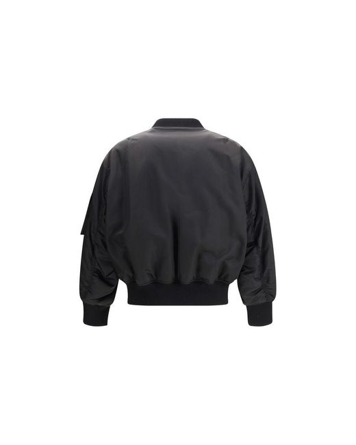 Saint Laurent Black Bomber Boule Oversiz for men