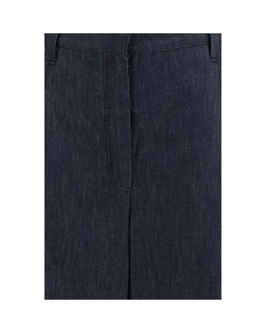 Brunello Cucinelli Blue Cotton Jeans Denim