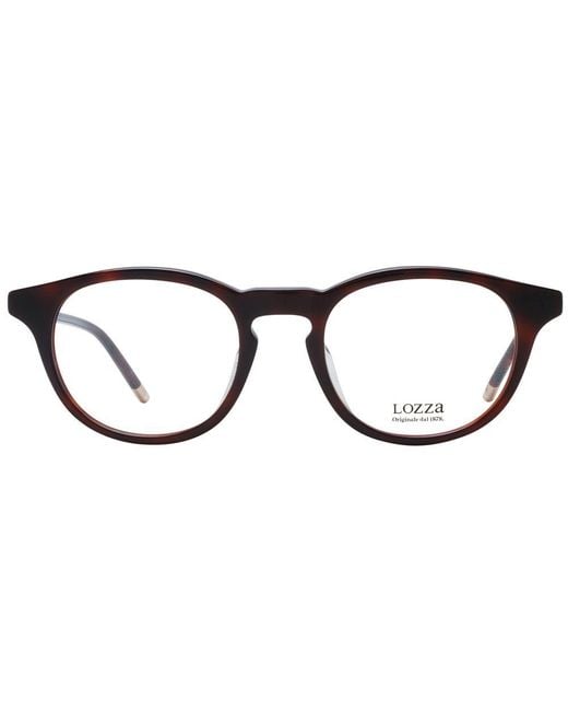 Lozza Black Brown Acetate & Plastic Glasses (frames) for men