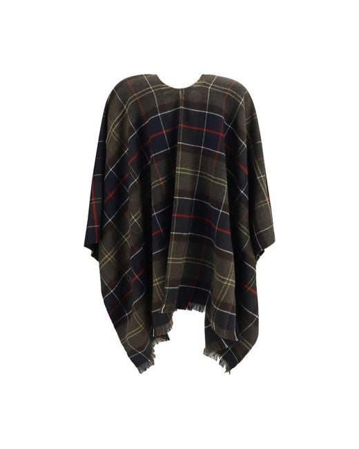 Barbour Black Bicolor Marabou Scarf