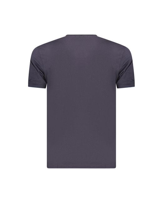 COVERI MOVING Blue Cotton Men's T for men