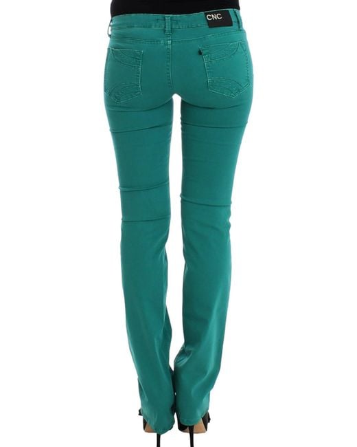 CoSTUME NATIONAL Straight Leg Jeans Green Sig12463