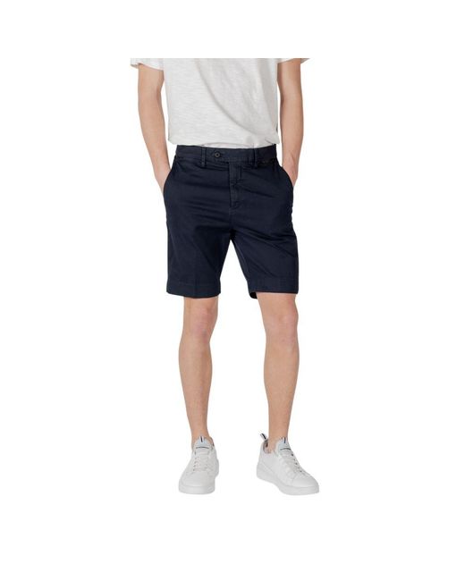 Antony Morato Blue Cotton Bermuda Shorts for men