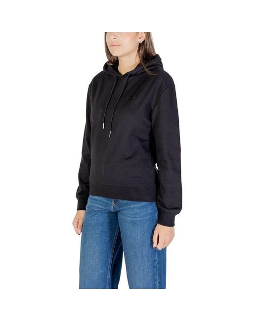 Calvin Klein Black Cotton Hoodie