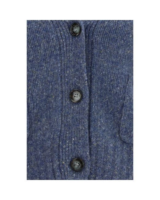 Allude Blue Cashmere Cardigan