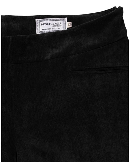 Bencivenga Black High Waist Straight Dress Trouser Pants