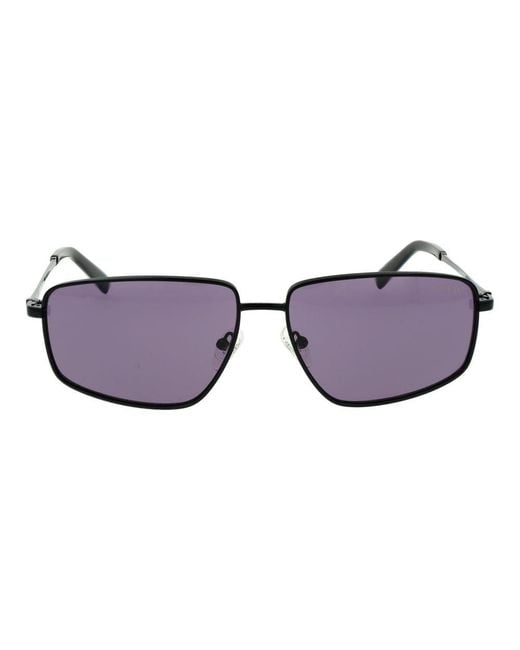 Guess Purple Metal Sunglasses for men