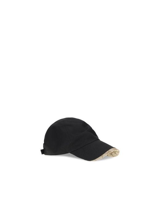 Gucci Black Cotton Cap (baseball Hat) for men
