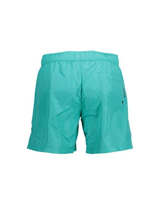 Karl Lagerfeld Green Polyester Swim Boxer for men