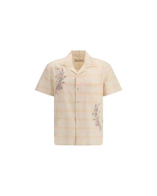 BAZISZT Natural Cotton Shortsleeve Shirt for men