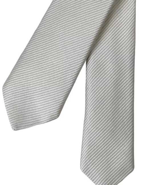 Dolce & Gabbana Gray Slim Necktie Elegant Design for men