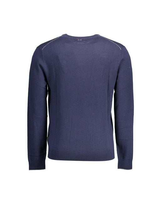 Napapijri Blue Wool Shirt for men