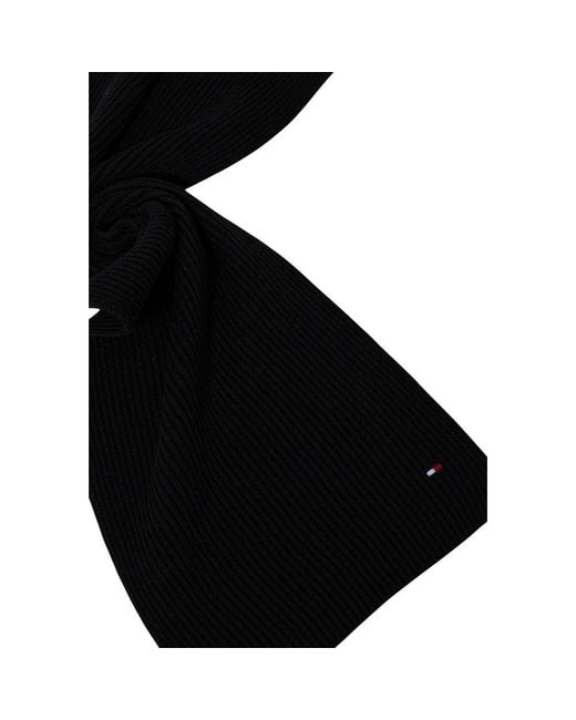 Tommy Hilfiger Black Cotton Beanie for men