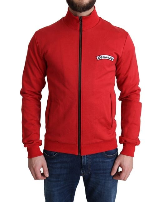Dolce & Gabbana Dg Motor Club Zippered Cardigan Sweater for men