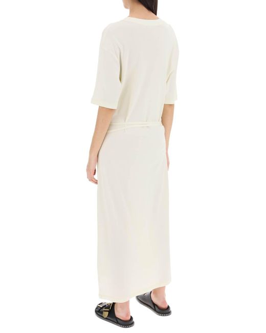 Lemaire White Maxi T-Shirt Style Dress