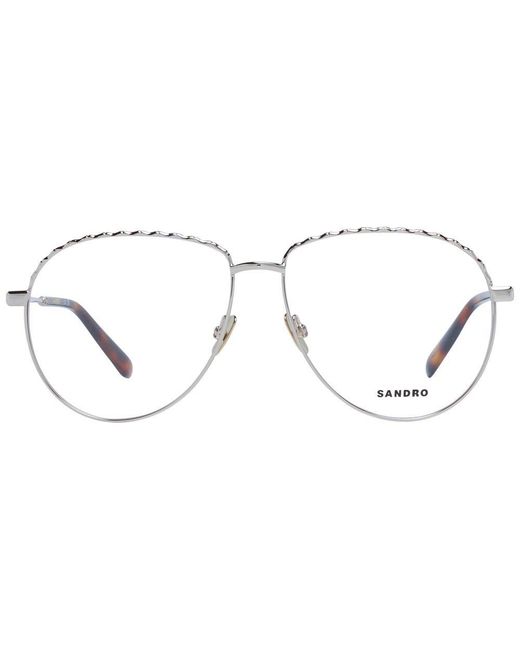 Sandro Metallic Rose Gold Metal Glasses (frames) for men