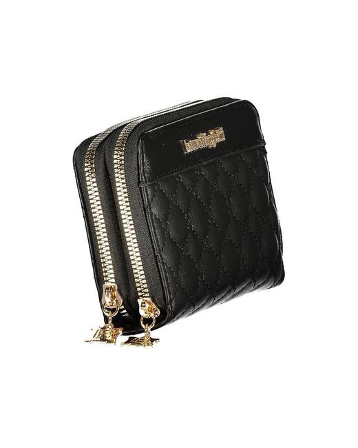 Laura Biagiotti Black Polyurethane Wallet