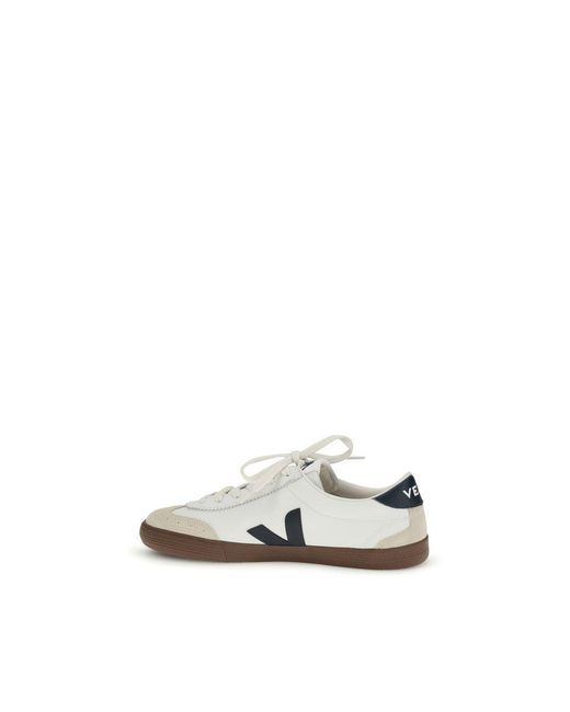 Veja White Calf Leather Bos Taurus Athletic Sneakers for men