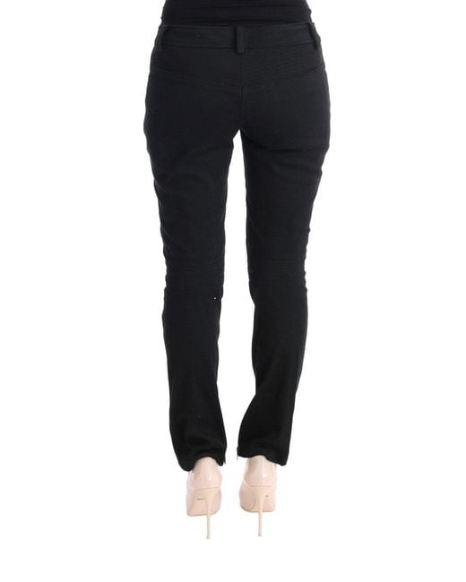 Ermanno Scervino Black Casual Pants Sig30305