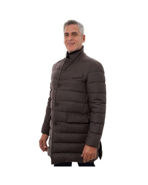 Herno Brown Wool Jacket for men