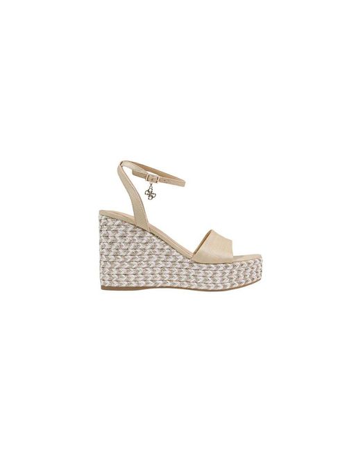 Guess White Beige Polyethylene High Heel Pumps