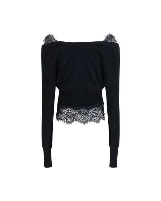 Ermanno Scervino Black Cashmere Cardigan