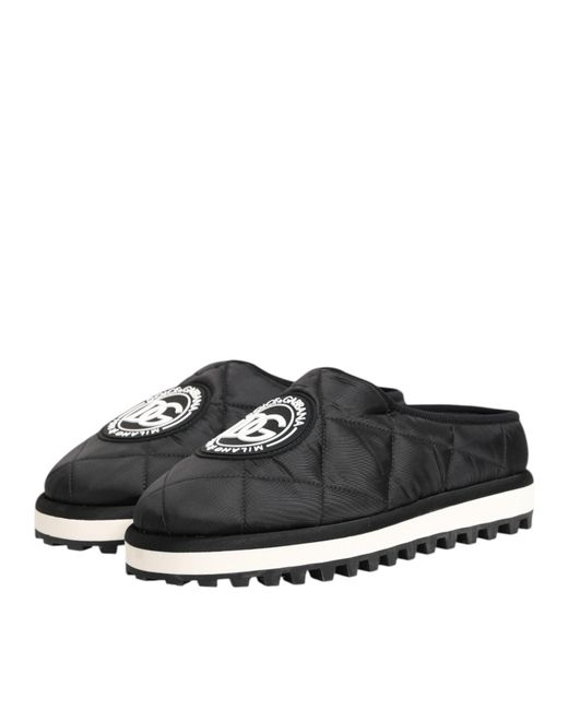 Dolce & Gabbana Black Mules for men