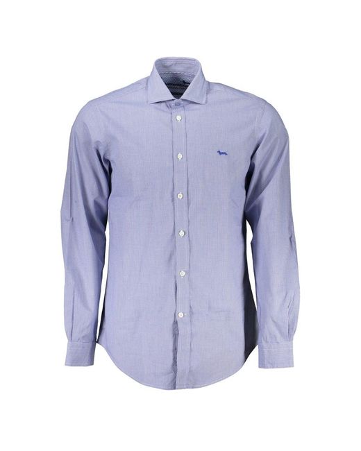 Harmont & Blaine Blue Cotton Shirt for men