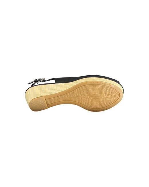 Tommy Hilfiger Multicolor Black Cotton Sandal