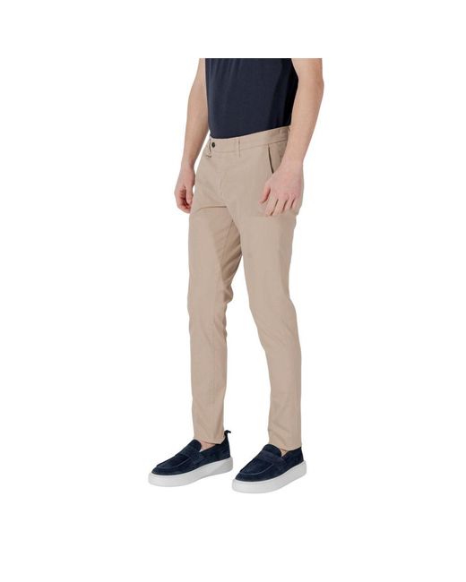 Antony Morato Blue Beige Cotton Skinny Pants for men