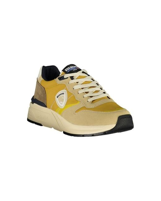 Blauer Yellow Beige Polyurethane Men Sneaker for men