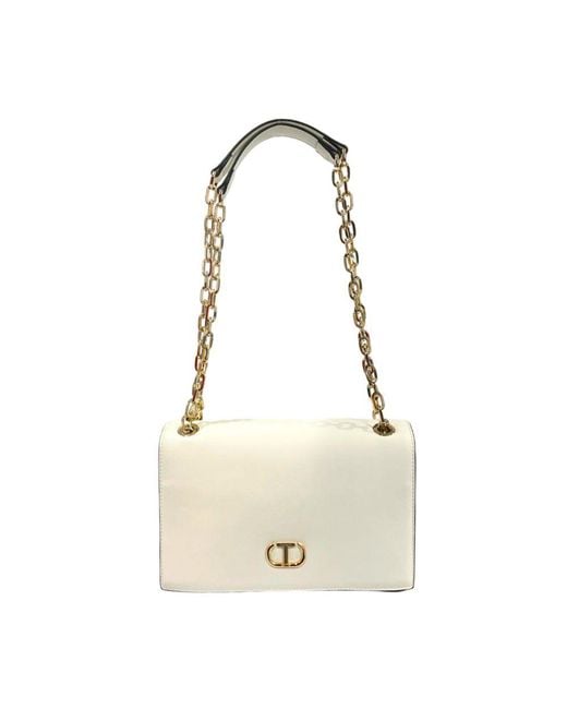 Twinset Natural White Pu Crossbody