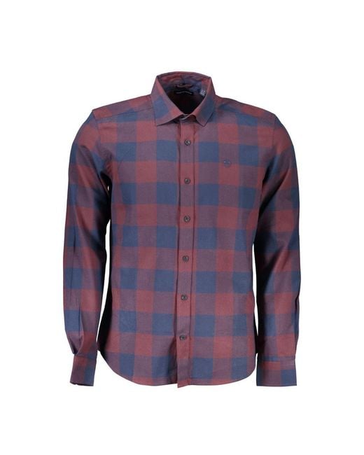 North Sails Blue Cotton Shirt for men