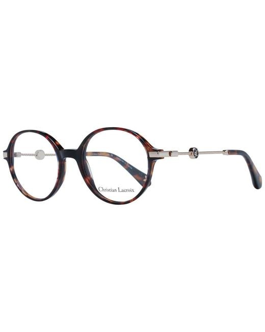 Christian Lacroix Brown Acetate Glasses (Frames)