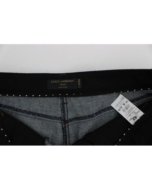 Dolce & Gabbana Denim Cotton Capri Torero Jeans Blue Sig20020