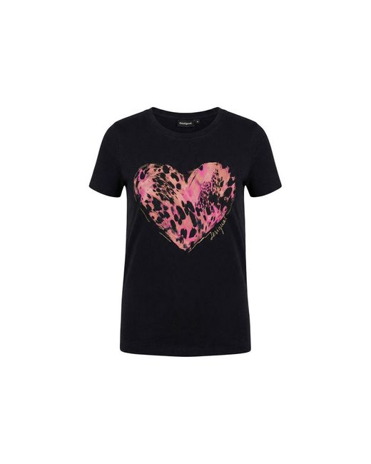 Desigual Black Cotton T-Shirt