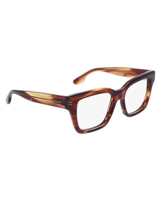Victoria Beckham Brown Plastic Glasses (frames)