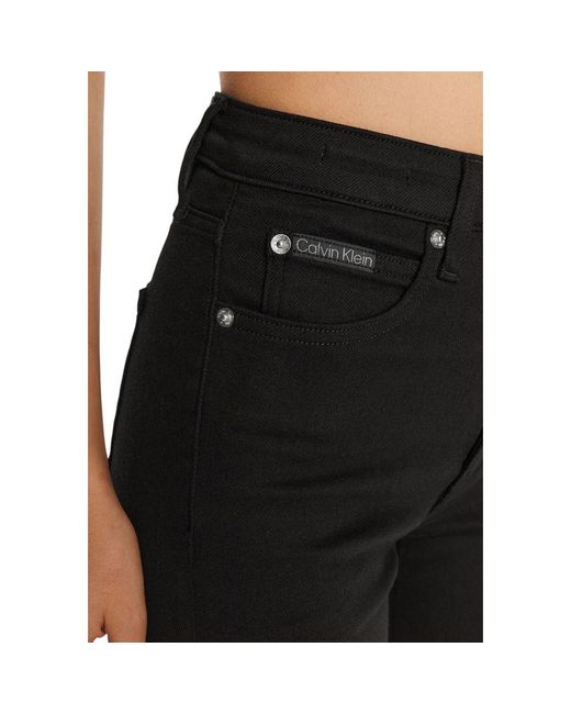 Calvin Klein Black Cotton Jeans & Pant