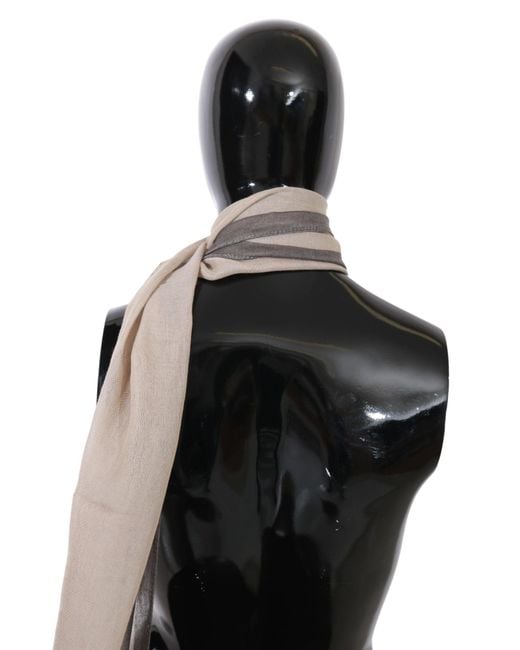CoSTUME NATIONAL Multicolor Beige Women Cotton Shawl Scarf