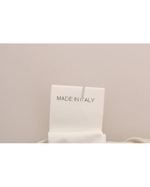 Ermanno Scervino White Slim Jeans Corduroy Skinny Pants