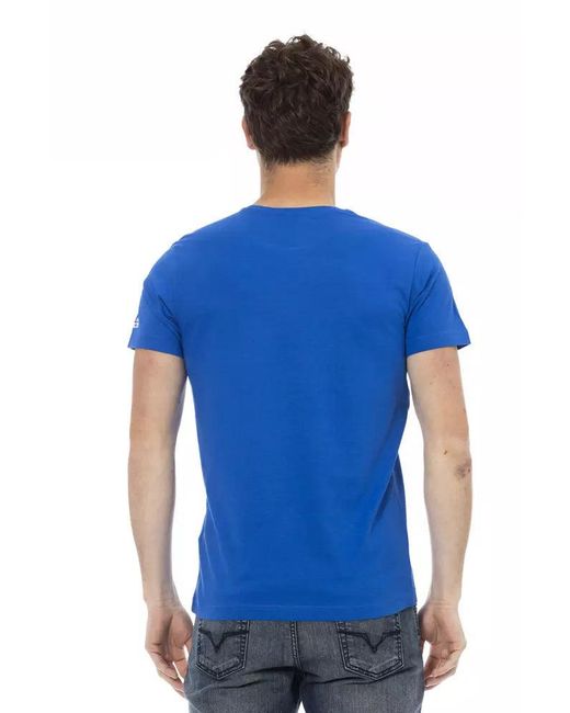TRUSSARDI ACTION Blue Cotton Men T for men