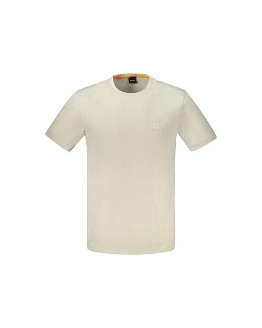 Boss Natural Cotton T-Shirt for men