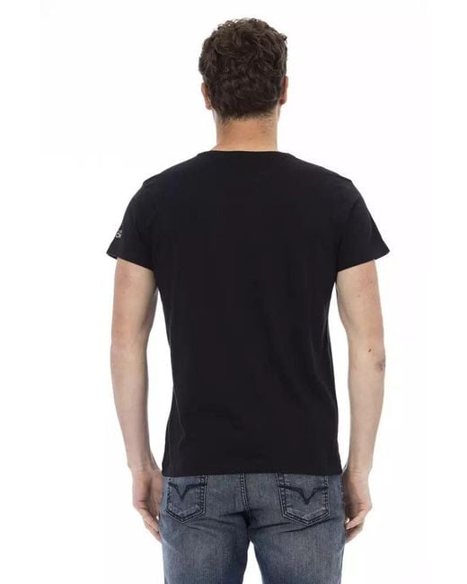 TRUSSARDI ACTION Black Cotton Men T for men