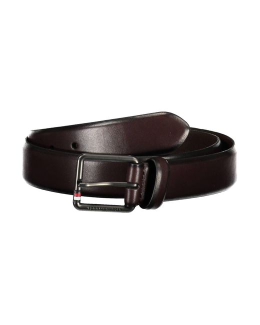 Tommy Hilfiger Black Brown Leather Belt for men