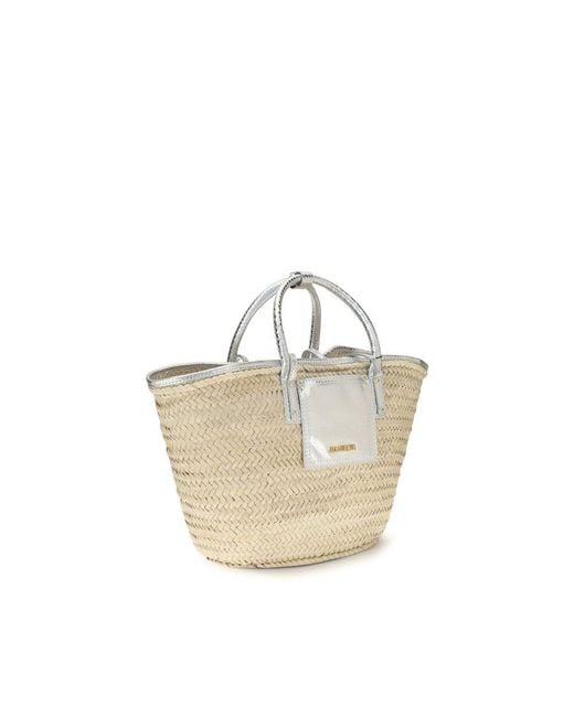 Jacquemus Multicolor Beige Raffia Handbag