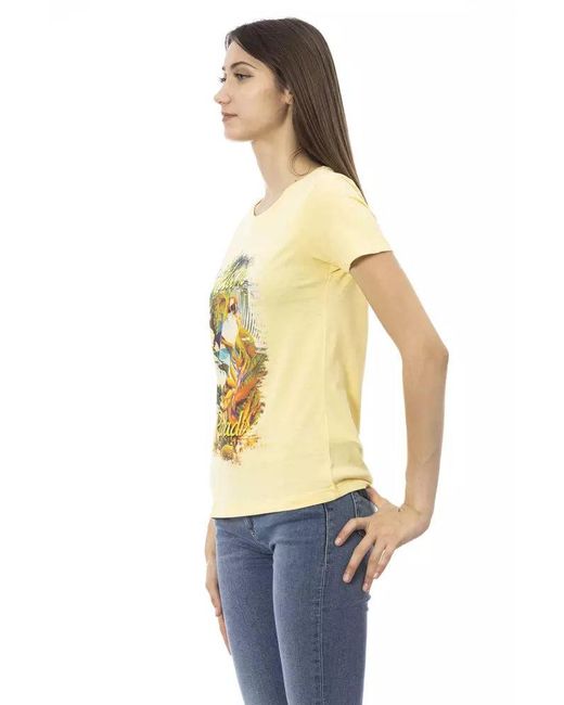 TRUSSARDI ACTION Yellow Cotton T