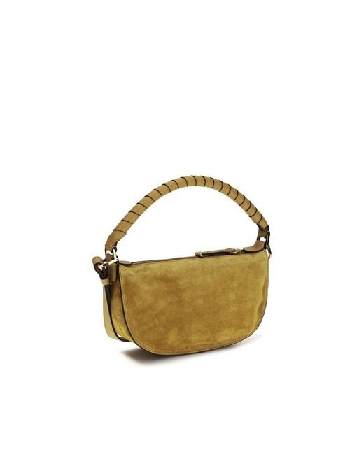 Chloé Metallic Brown Calf Leather Bos Taurus Shoulder Bag