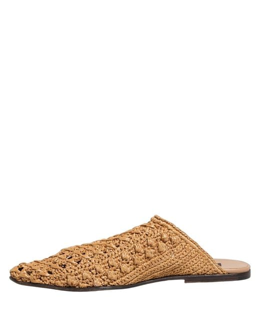 Dolce & Gabbana Brown Beige Woven Straw Slides Sandals Flats Shoes for men