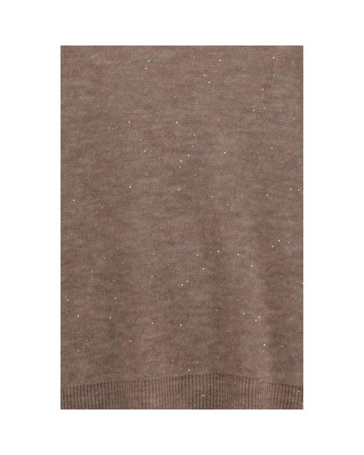 Fabiana Filippi Brown Wool Oves Aries Sweatshirt