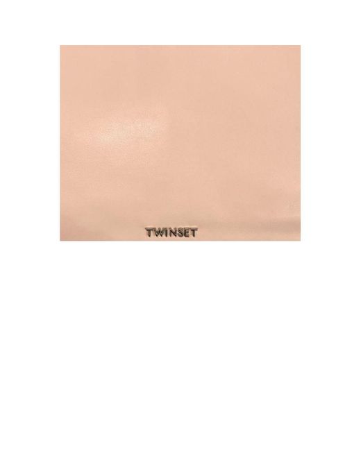 Twinset Pink Pu Shoulder Bag